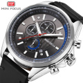 MINI FOCUS 0080 G Men Sports Watches Top Brand Luxury Quartz Army Military Wrist Leather Watch relogio masculino